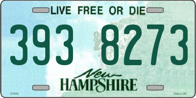 NH license plate 3938273