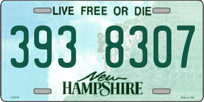 NH license plate 3938307