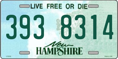 NH license plate 3938314