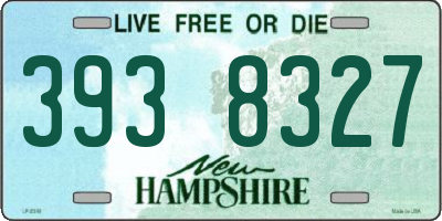 NH license plate 3938327