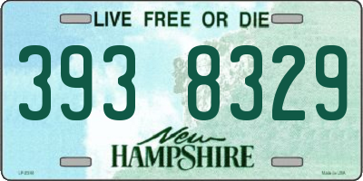 NH license plate 3938329