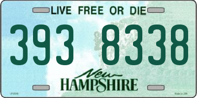 NH license plate 3938338