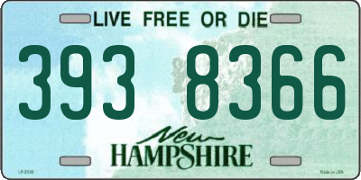 NH license plate 3938366