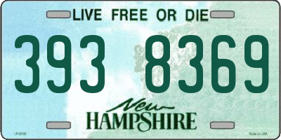 NH license plate 3938369