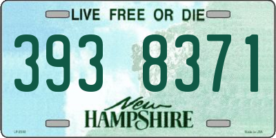 NH license plate 3938371