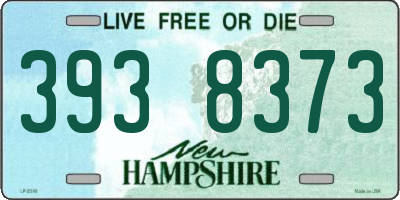 NH license plate 3938373