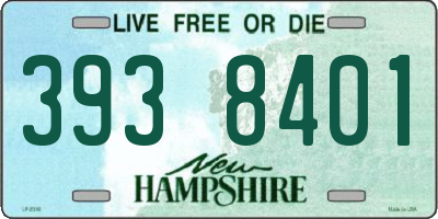 NH license plate 3938401