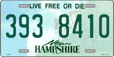 NH license plate 3938410