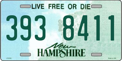 NH license plate 3938411