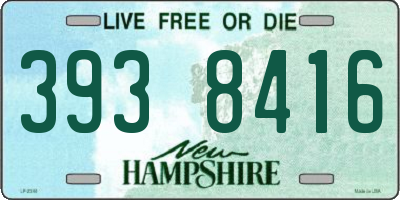 NH license plate 3938416