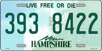 NH license plate 3938422