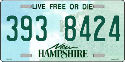NH license plate 3938424