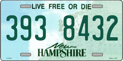 NH license plate 3938432