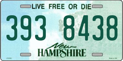 NH license plate 3938438