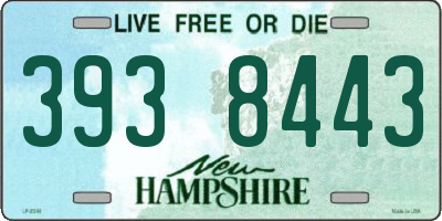 NH license plate 3938443