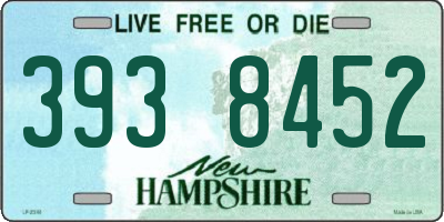 NH license plate 3938452