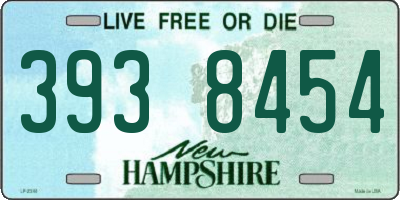 NH license plate 3938454
