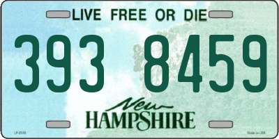 NH license plate 3938459