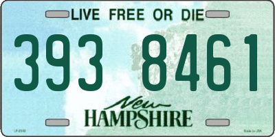 NH license plate 3938461