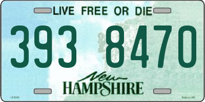 NH license plate 3938470