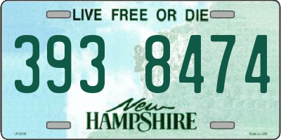 NH license plate 3938474