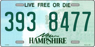 NH license plate 3938477