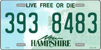 NH license plate 3938483