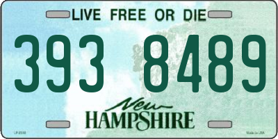NH license plate 3938489