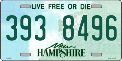 NH license plate 3938496