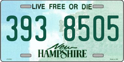 NH license plate 3938505
