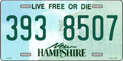NH license plate 3938507