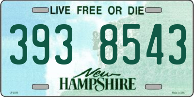 NH license plate 3938543