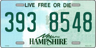 NH license plate 3938548