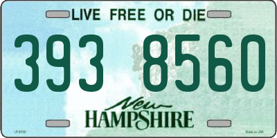 NH license plate 3938560