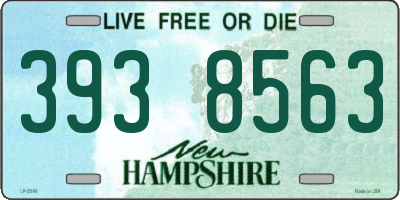 NH license plate 3938563