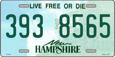 NH license plate 3938565
