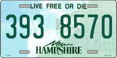 NH license plate 3938570