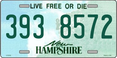 NH license plate 3938572