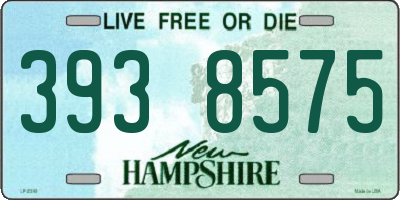 NH license plate 3938575
