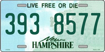 NH license plate 3938577
