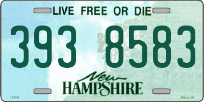 NH license plate 3938583