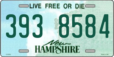 NH license plate 3938584