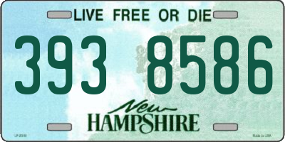 NH license plate 3938586
