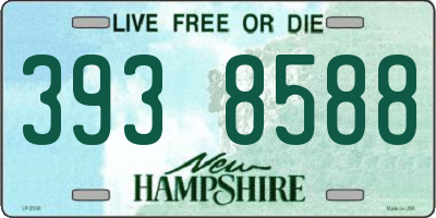 NH license plate 3938588