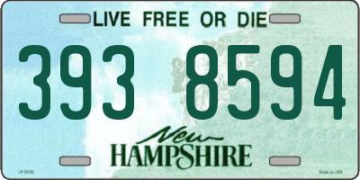 NH license plate 3938594