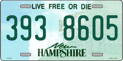 NH license plate 3938605