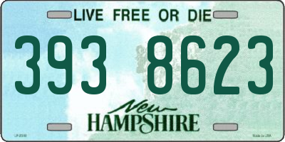 NH license plate 3938623