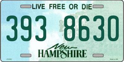 NH license plate 3938630