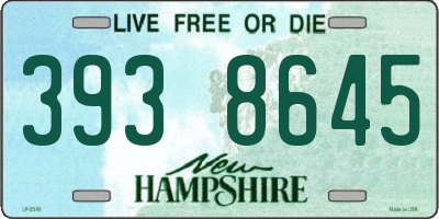 NH license plate 3938645