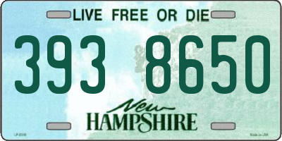 NH license plate 3938650